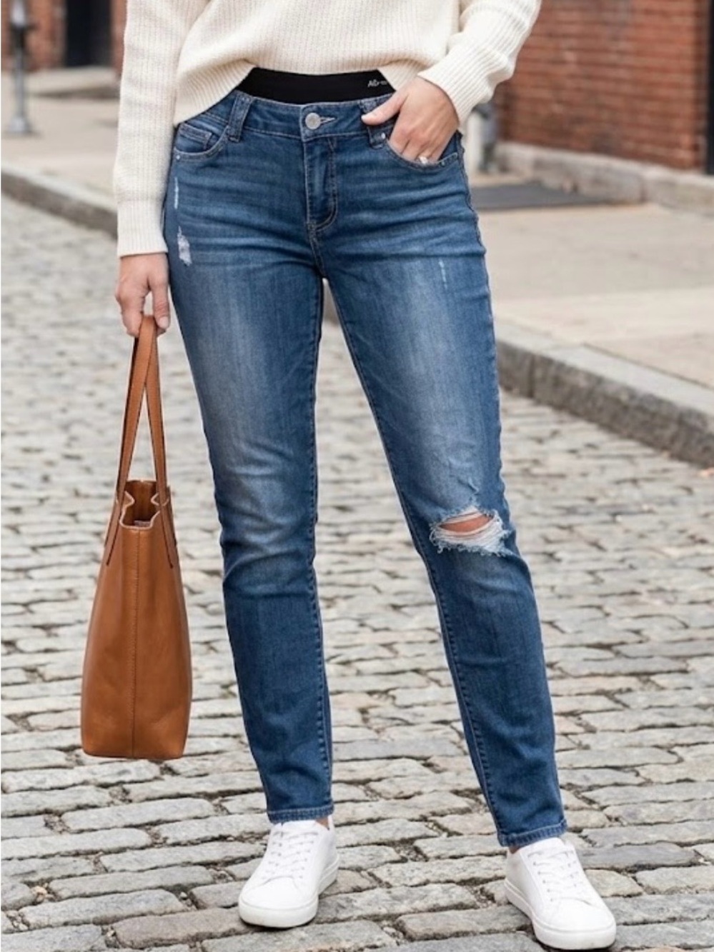 Wit & Wisdom Ab-solution Skinny Jeans Medium Wash Stretch Denim Womens Size 6